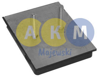 rubber-metal pressure disks for leaf springs