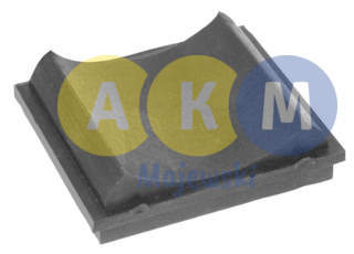 rubber-metal pressure disks for leaf springs