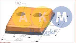 rubber-metal pressure disks for leaf springs