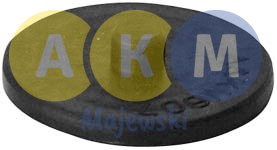 Rubber pressure disk for leaf springs