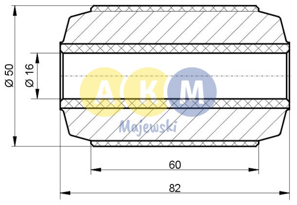 rubber-metal bush; leaf spring