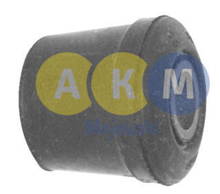 rubber-metal bush; mounting of leaf spring